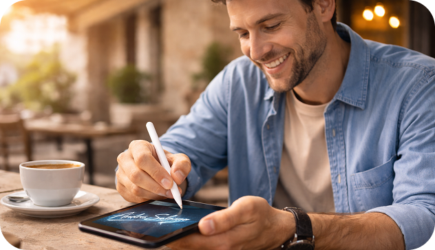<p><span class="headingWhite">Firma cada interacción con identidad verificada y validez legal</span></p>